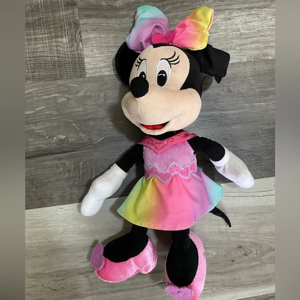 Disney Minnie Mouse Sparkle Rainbow and Sing Plush Toy - Picture 6 of 6